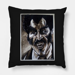 Blacula "Barbarity" portrait (original) Pillow