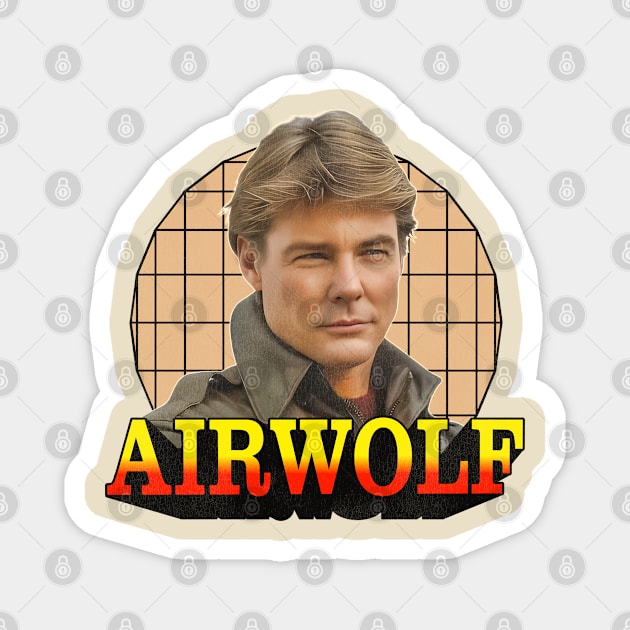 AIRWOLF Magnet by darklordpug