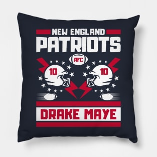 New England Patriots Drake Maye 10 Football Players Pillow