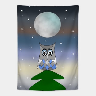 MOON Owl Tapestry