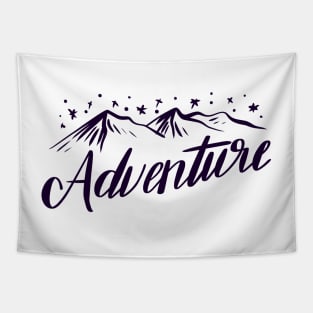 Cool Mountain Adventure Tapestry