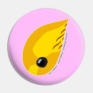 Yellow Warbler (Small Text) Pin