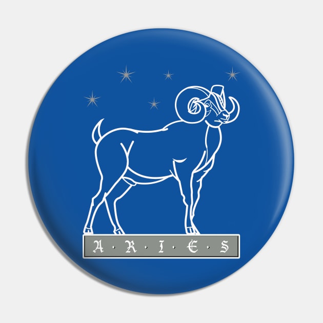 Aries: Horoscope Sign Pin by PalmGallery