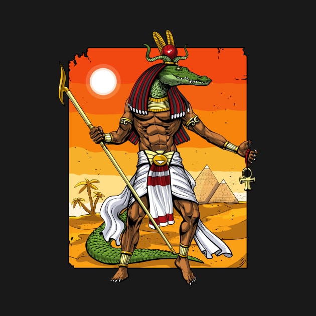 Egyptian Mythology God Sobek by underheaven