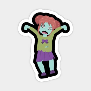 Halloween Girl Zombie anime style Magnet