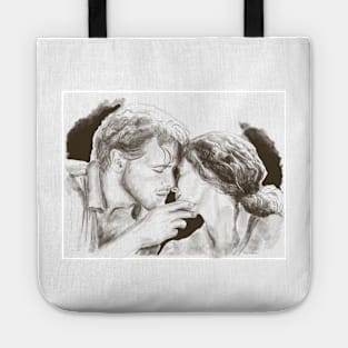 Jamie and Claire the Kiss Outlander Tote