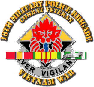 18th MP Bde - DUI - VN War  w SVC Ribbons Magnet