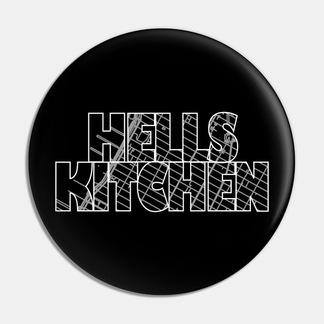 Hell's Kitchen Street Map Pin by thestreetslocal