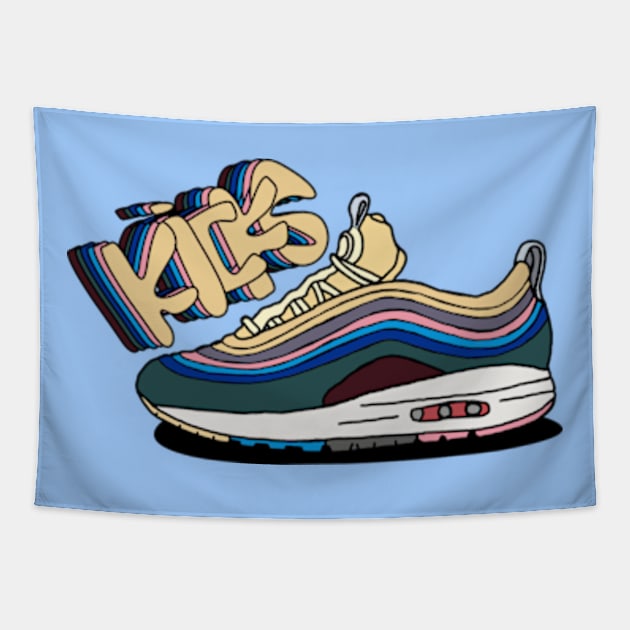 Kicks full colors Tapestry by rajibdeje@gmail.com