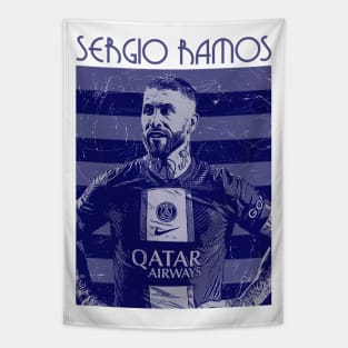 Sergio ramos - Soccer player, paris saint germain Tapestry