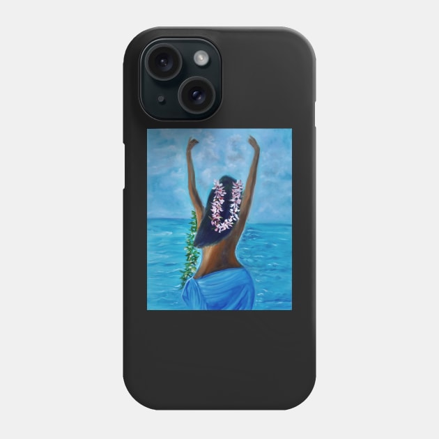 Hula on the Beach Flower Leis Phone Case by jennyleeandjim