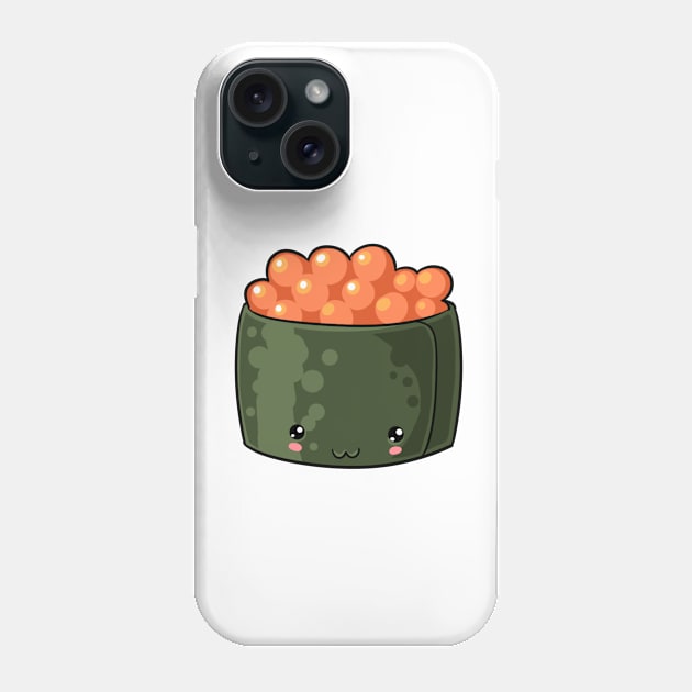 Kawaii food roe nigiri Japanese style Phone Case by Japanese Designs