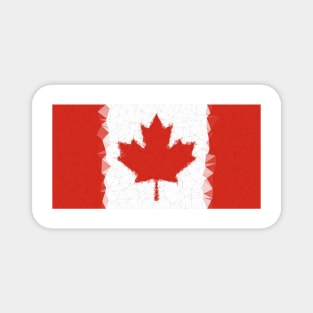 Low Poly Canada Flag Magnet