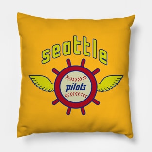 Seattle Pilots Baseball // Retro Pillow