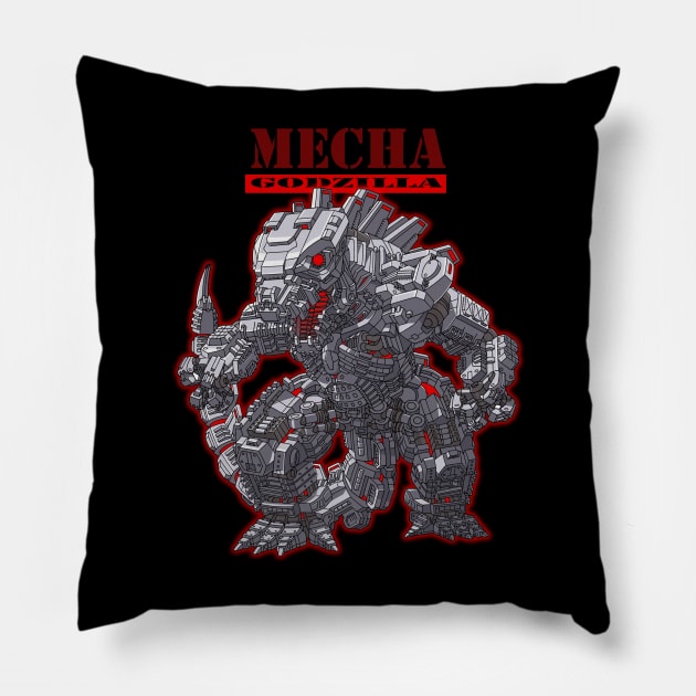 Mechagodzilla Pillow by THEVARIO