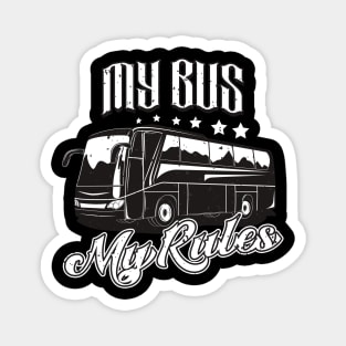 Bus Driver My Bus My Rules Magnet