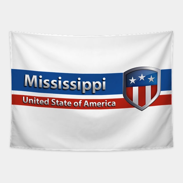 Mississippi - United State of America Tapestry by Steady Eyes