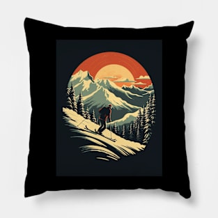 man skiing Pillow