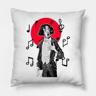 Baritone Tenor opera singer releases his voice in a classical concert Pillow