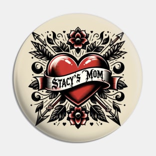 Stacy's Mom tattoo heart color variant | emo goth tattoo ink aesthetic Pin