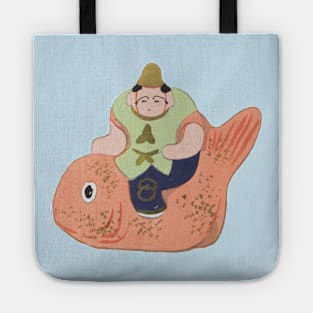 Cute Japanese Giant Fish Carrying Good Luck Tote