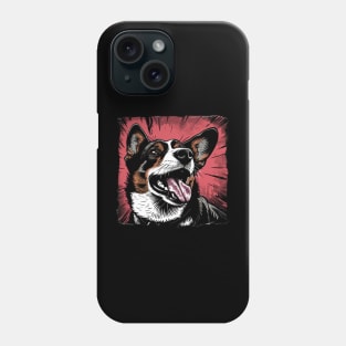 Retro Art Pembroke Welsh Corgi Dog Lover Phone Case