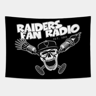 2021 Raiders Fan Radio Logo Tapestry