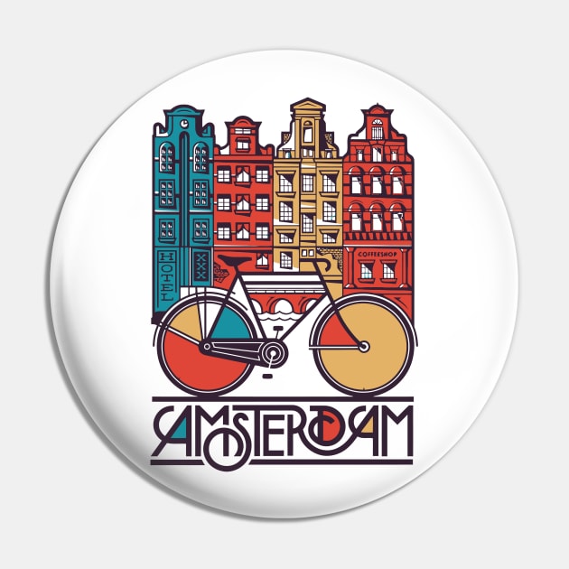 Amsterdam Pin by TeeGo