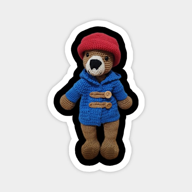 Crochet Paddington Bear Magnet by AmaniZelaya