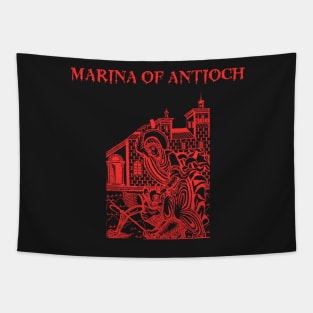 St. Marina of Antioch icon Tapestry