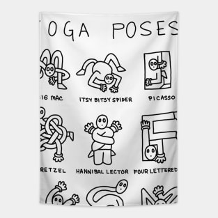 Yoga poses Tapestry