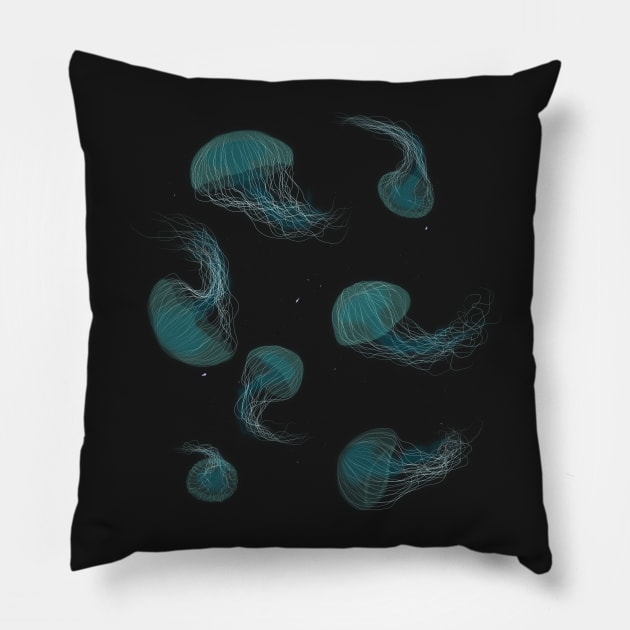 Jellyfish Ballet Pillow by ursulla