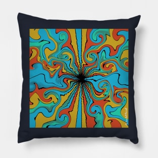 Acid Abstract Pattern Pillow