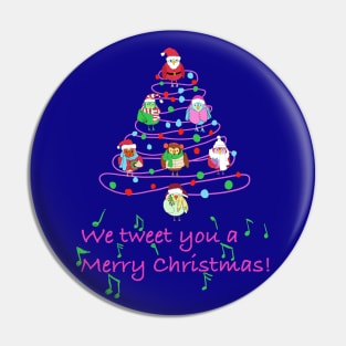 Merry Christmas birds Pin