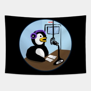 Talk Radio Penguin Tapestry