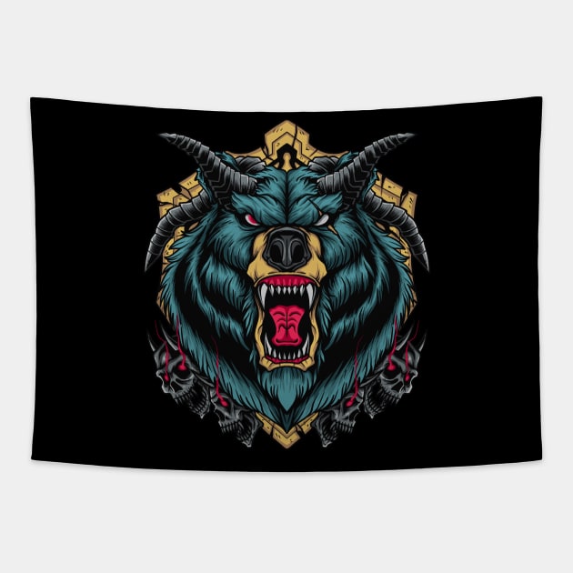 Apex Bear Tapestry by JONHD