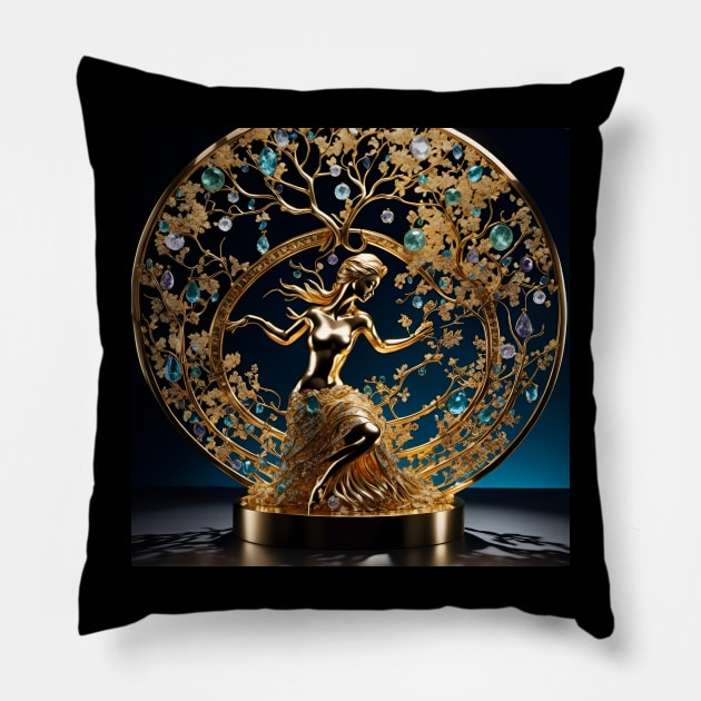 Nature lady Pillow by J7Simpson