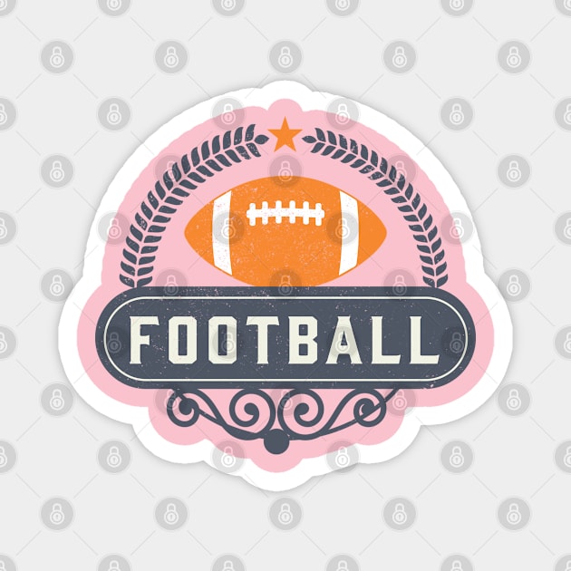 Football Lover's Decorative Football Logo Magnet by SharksOnShore