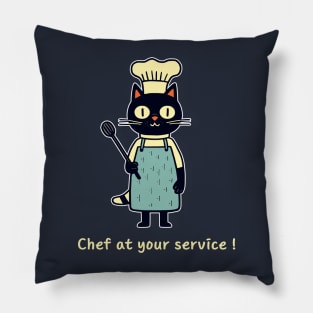 Chef at Your Service - for Culinary Enthusiast Pillow