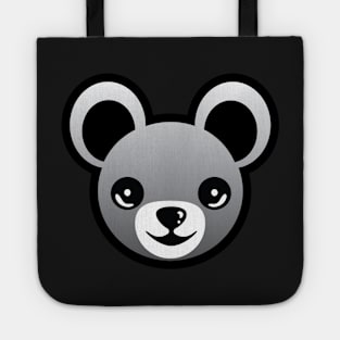 Monochrome Teddy Bear Tote