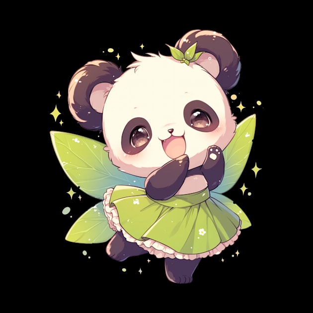 Fairy Panda  - Panda Bear Japanese by Anassein.os