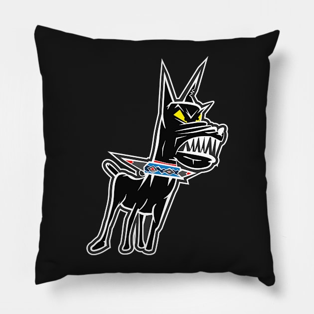 Angry dog Pillow by ComPix