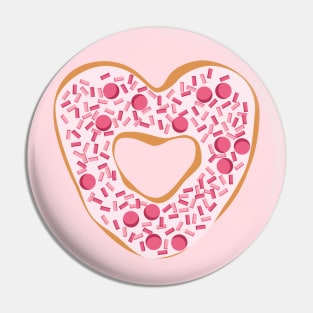 Donuts heart Pin