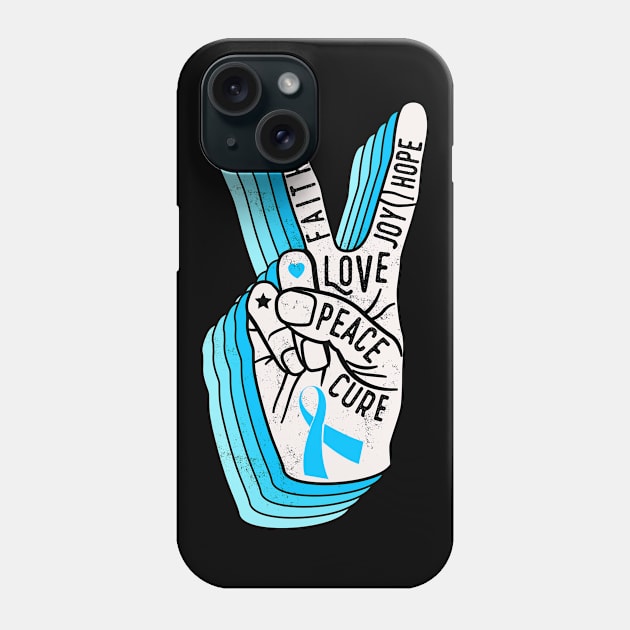 Diabetes Awareness Faith Hope Love Peace Diabetes Phone Case by Lones Eiless