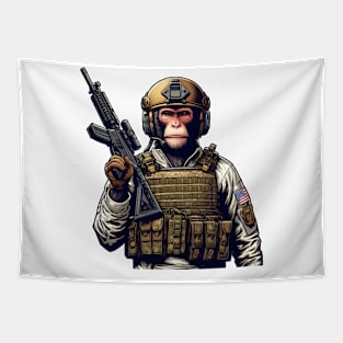 Tactical Monkey Tapestry