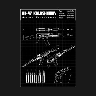 AK47 SCHEMATIC T-Shirt