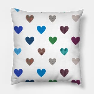 Lots of Little Patterned Hearts 2 Pillow