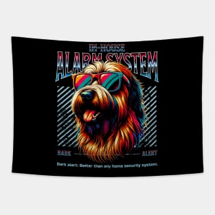 Bark Alert Briard Dog Tapestry