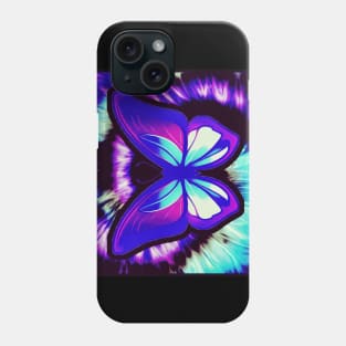 Tie Dye Swirl Butterfly Phone Case