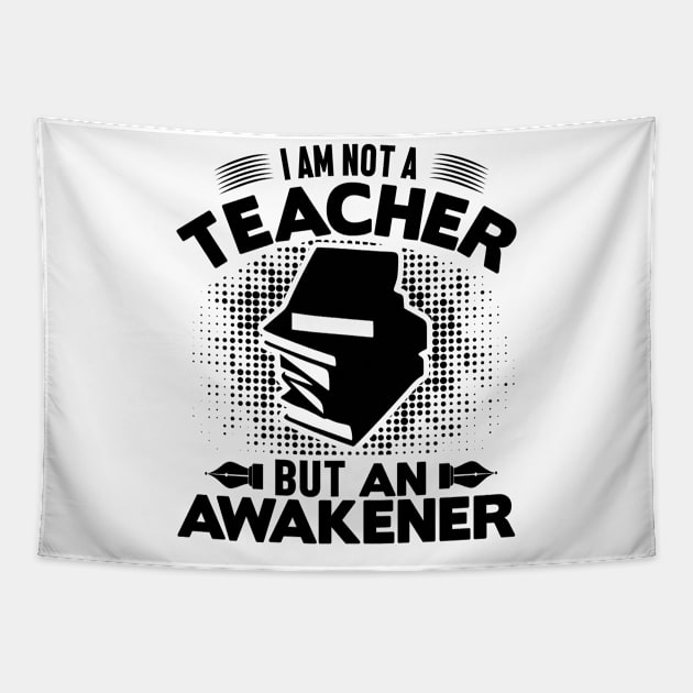 I am not a teacher but an awakener Tapestry by mohamadbaradai